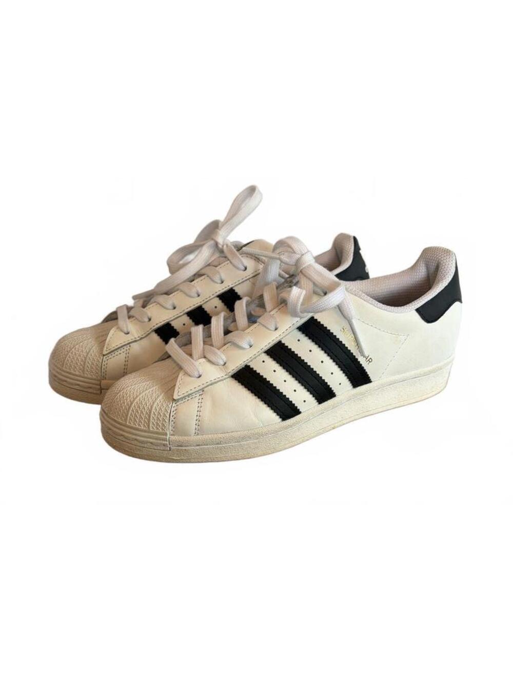 Adidas Superstar J Youth 6 White Black Shell Toe Sneakers Retro Streetwear